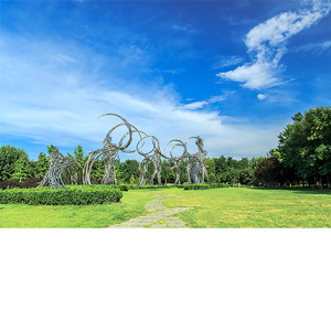 北京,奥林匹克森林公园,景观雕塑