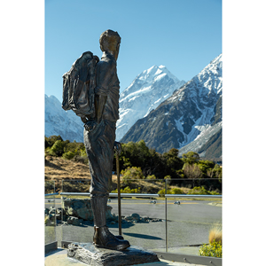 新西兰,库克山国家公园,库克山,库克雕像